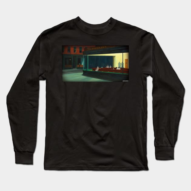 Night pugs Long Sleeve T-Shirt by darklordpug